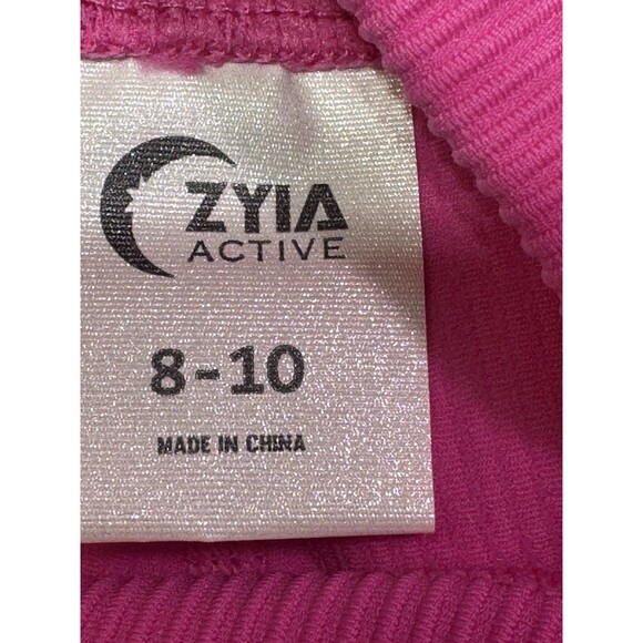 Zyia Muted Magenta Pink Reve Hi Rise Capri Leggings Womens 8-10 Ribbed 20" Tigh - Picture 6 of 6